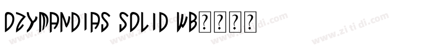 Ozymandias Solid WB字体转换